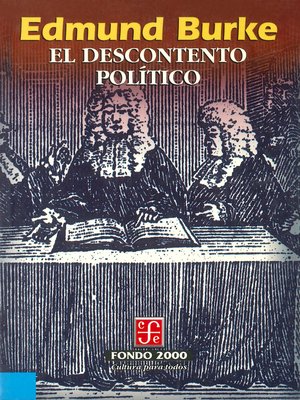 cover image of El descontento político